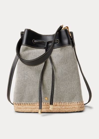 Women's Ralph Lauren Canvas Debby Drawstring Bag | 639274IOV